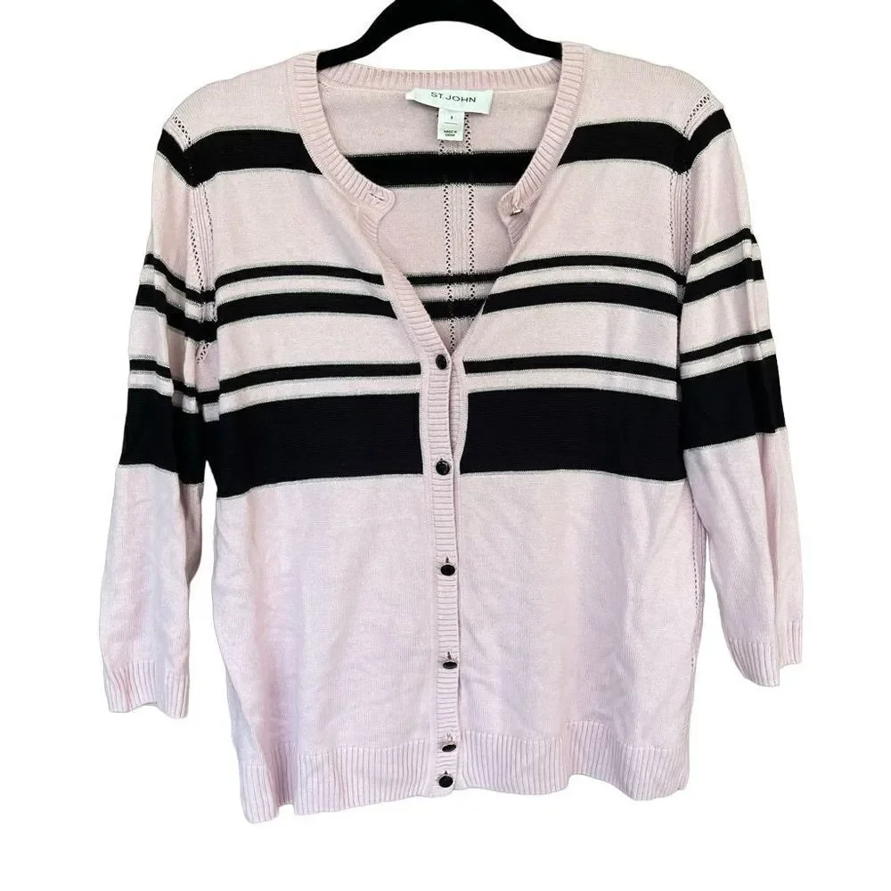 St. John tank blouse and cardigan set